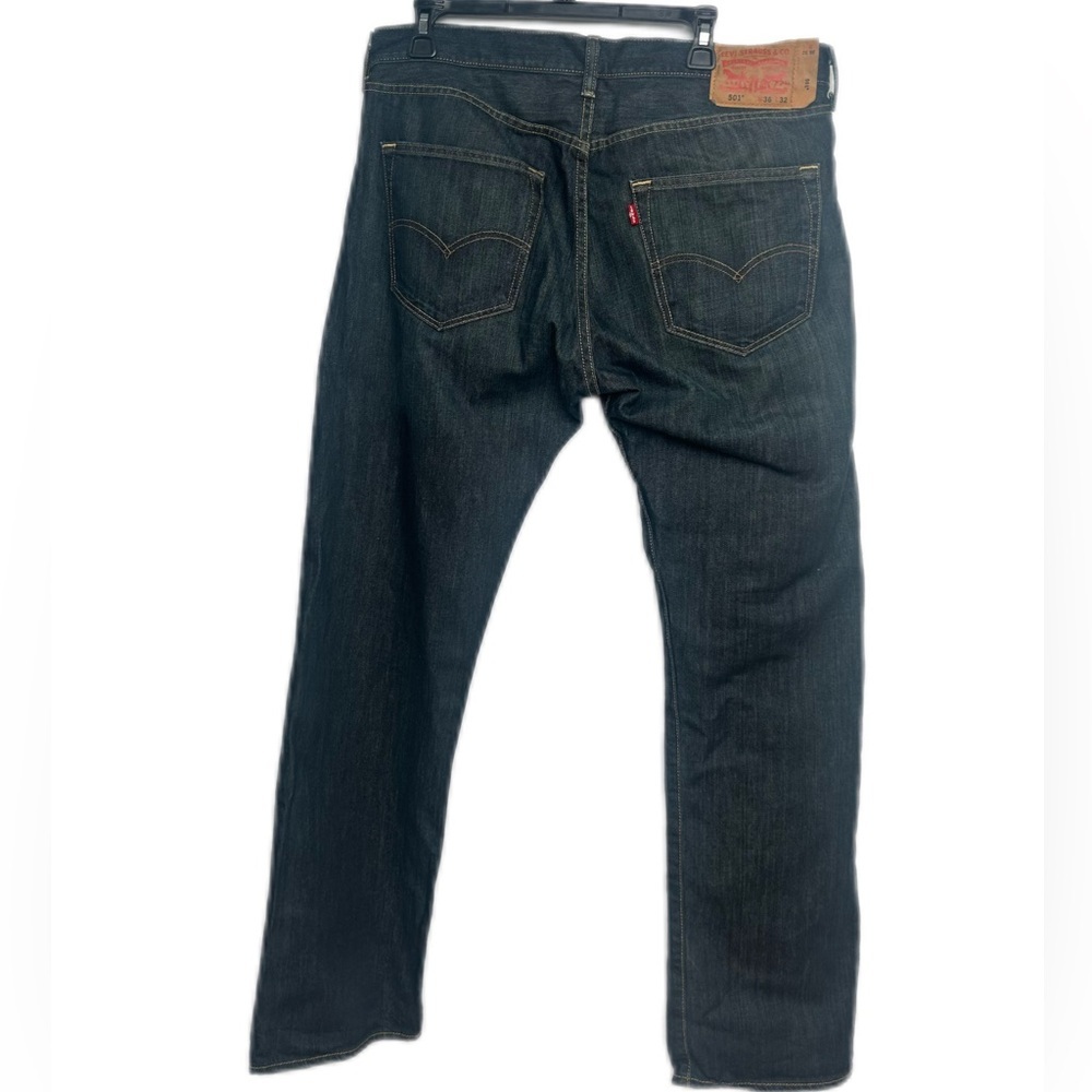 Levi's 501 Men's Dark Wash 100% Cotton Denim Jeans‎ Size W36 L32